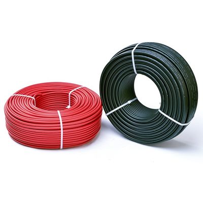 1x4mm2 XLPE 알로겐 없는 태양 전력 동전 전력 케이블 PV 패널 TUV 승인 5급 유연 캔 구리 길이 100M/1roll