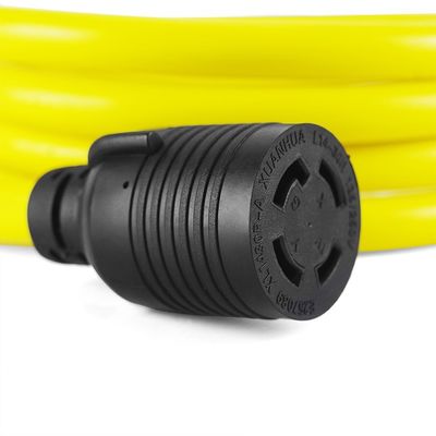 30 Amp 15FT 10 Gauge 순수 구리 STW 와이어 ETL 목록 4 Prong L14-30P L14-30R RV 및 캠퍼용 발전기 연장 케이블