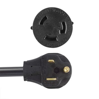 등급 전압 250V 30Amp 트위스트 잠금 3 톱 남자 플러그로 L6-30R 50Amp 3 톱 여자 수용기 발전기 RV 전원 전선