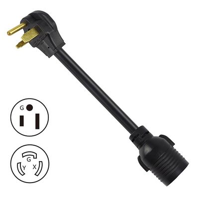 등급 전압 250V 30Amp 트위스트 잠금 3 톱 남자 플러그로 L6-30R 50Amp 3 톱 여자 수용기 발전기 RV 전원 전선
