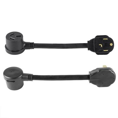 견고한 NEMA 10-50P ~ 14-30R 3 프론그 ~ 4 프론그 50Amp ~ 30Amp 120V / 240V 웨일더 드라이어 RV 캠퍼 발전기용 RV 확장 전력 전선