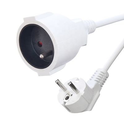 한국 KC 표준 2 핀 단열 보호 연장 케이블과 지구 연결 케이블 사양 H05VV-F/H05RN-F 3x0.75-1.5MM2