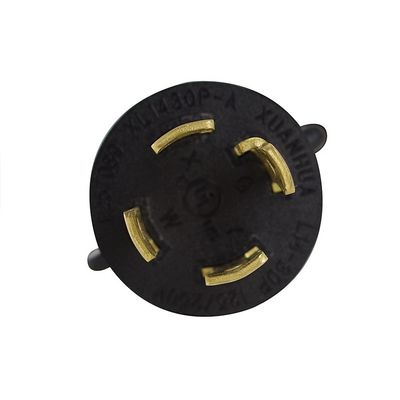 블루 4 프롱 50 ~ 30 Amp NEMA L14-30P EV 캠퍼를위한 NEMA 14-50R 여성 RV 발전기 어댑터 코드에 남성 플러그를 잠그고