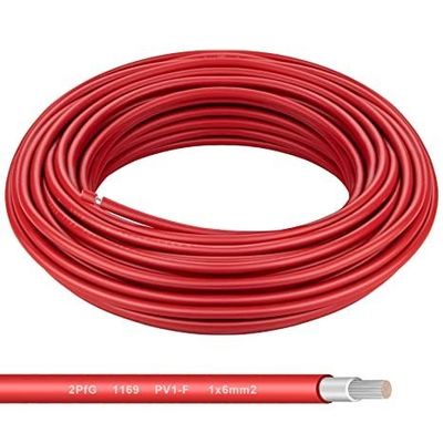 낮은 전압 태양 전지 케이블 태양 전지 케이블 프로젝트용 PVC 단열 캔드 구리 선도자 4.0mm