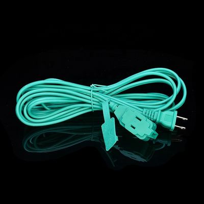 녹색 PVC 재킷 재료 SPT-2 14/2 AWG 6FT/12FT 2 프론그 전원 스트립 및 안전 캡 커버