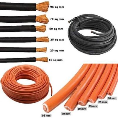 사용자 정의 가능한 유연 고무 용접 케이블 2 3 4 5 코어 와이어 빨간색과 검은색 전력 케이블 PVC 재킷
