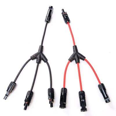30A IP67 TUV 인증을 받은 태양 전지 패널 스트링 케이블 4-6mm2 12awg Pv Dc 태양 전지 커넥터 정상 섹션 1C X56/0.285MM