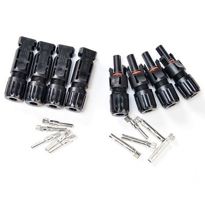 30A IP67 TUV 인증을 받은 태양 전지 패널 스트링 케이블 4-6mm2 12awg Pv Dc 태양 전지 커넥터 정상 섹션 1C X56/0.285MM
