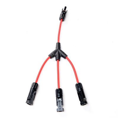 30A IP67 TUV 인증을 받은 태양 전지 패널 스트링 케이블 4-6mm2 12awg Pv Dc 태양 전지 커넥터 정상 섹션 1C X56/0.285MM