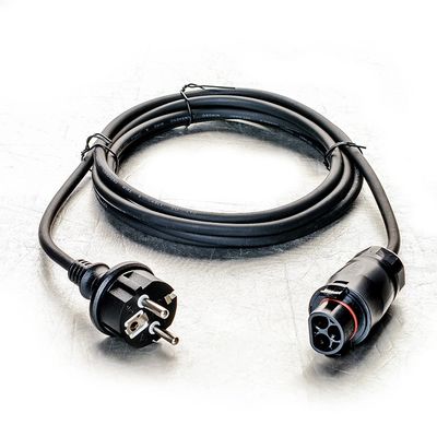 LY BC01 유로 전원 플러그 AC 전원 공급 장치 코드 발코니 태양 시스템 H07rn-f 2.5 * 3c Eu 0.75mm 1mm 2 코어 고무 와이어