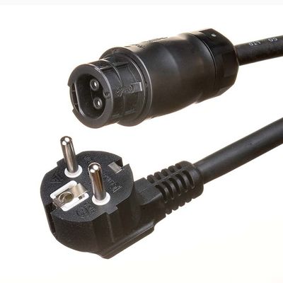 고무 단열 재료와 BC05 커넥터 IP68 모델 마이크로 인버터를 위한 사용자 정의 길이 슈코 확장 케이블