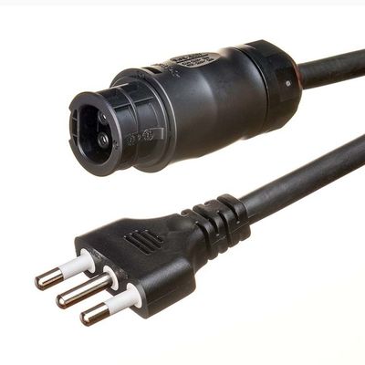 고무 단열 재료와 BC05 커넥터 IP68 모델 마이크로 인버터를 위한 사용자 정의 길이 슈코 확장 케이블