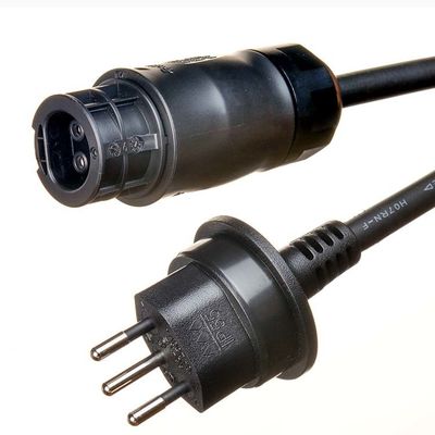 고무 단열 재료와 BC05 커넥터 IP68 모델 마이크로 인버터를 위한 사용자 정의 길이 슈코 확장 케이블
