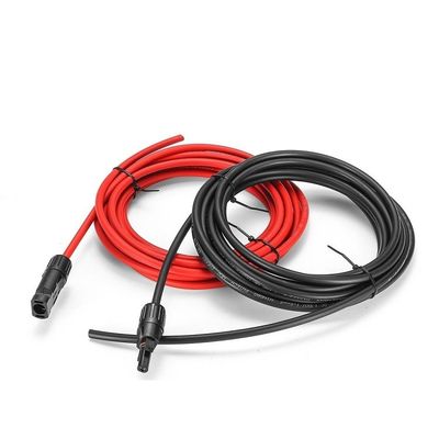 4mm2 단일 코어 또는 듀얼 코어 XLPO 단열 구리 DC 태양 전지 케이블 PV 시스템 빨간색 또는 검은색
