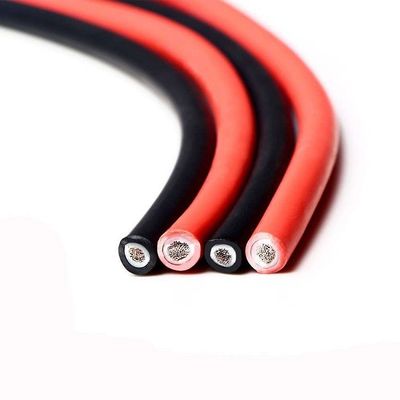 4mm2 단일 코어 또는 듀얼 코어 XLPO 단열 구리 DC 태양 전지 케이블 PV 시스템 빨간색 또는 검은색