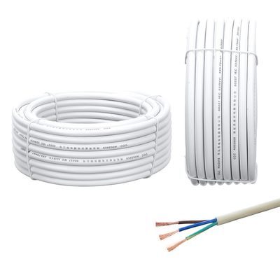 VDE 표준 다핵 케이블 H03vvh2 f 2x0 75mm2 PVC 재킷 PVC 단열 제어 케이블 단단한 부드러운 유연한 평면 케이블
