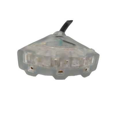20A/250V SJTW 중형 검은 연장 케이블 3 개의 톱니와 야외 조명 지원 사용자 지정 색상 선택
