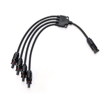 XLPO 단열 10awg 6mm 1 ~ 4 Y형 H1z2z2-k 태양 전지 패널 연장 케이블