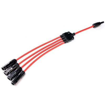 XLPO 단열 10awg 6mm 1 ~ 4 Y형 H1z2z2-k 태양 전지 패널 연장 케이블