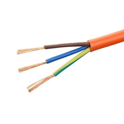 표준 IEC 60227 H05vv f 3x0. 75mm2 PVC 껍질 유연 전기 와이어 다중 코어 구리 케이블