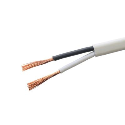 PVC 단열 제어 케이블 H03vvh2 f 2x0 75 mm2 2 코어 전기 액세서리의 스트랜드 와이어를위한 전기 케이블