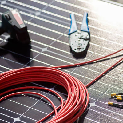 Xlpo Insulation 1500V DC Solar Connector PV Cable for Solar Energy Systems Normal Sections 1C X78/0.3MM and UV Resistant