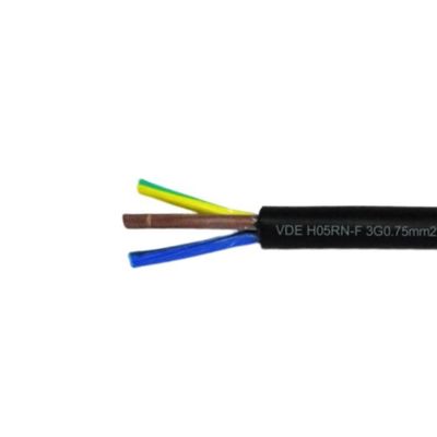 융통성 고무 재킷 가구 배선용 전기 전선 H05rn f 3g 0.5mm2 1mm2 1.5mm2 다중 크기에서
