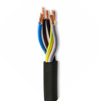 450/750V 등급 전압 구리 선도자 H07rn 소전압에 대한 불과 열 저항 기능 와이어