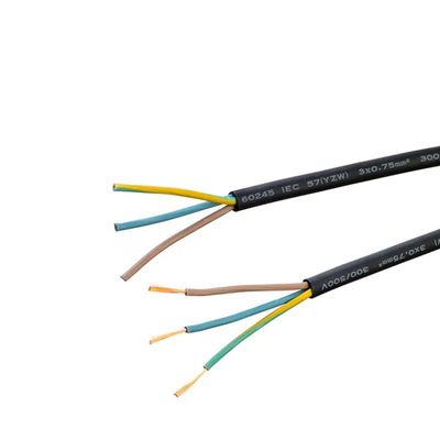 450/750v 등급전압 고무 껍질 구리 가전 유선 케이블 H07rn f 2x1 5 사용자 지정 색상 선도자 재료