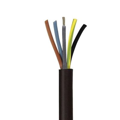 450/750v 등급전압 고무 껍질 구리 가전 유선 케이블 H07rn f 2x1 5 사용자 지정 색상 선도자 재료