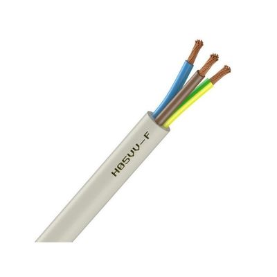 단열 PVC 단열 제어 케이블 H05vv f 3g1 0 빌딩 하우스에서 낮은 전압을 위해 밧줄이 나선 광 구리 지상 유선