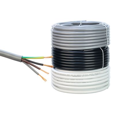 멀티코어 0.75mm Rvv 케이블 2 3 4 코어 PVC 단열 전력 케이블 300/500v 저전압 애플리케이션을 위한 껍질 와이어